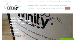 Desktop Screenshot of infinitytrainingacademy.co.uk